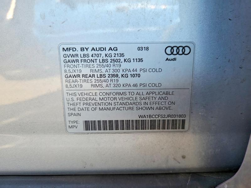 2018 AUDI Q3 PREMIUM — Фото 12 из 12