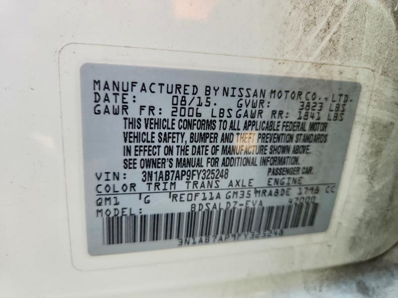 2015 NISSAN SENTRA SV — Фото 12 из 12