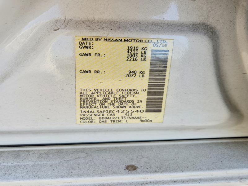 2014 NISSAN ALTIMA 2.5 S — Фото 12 из 12