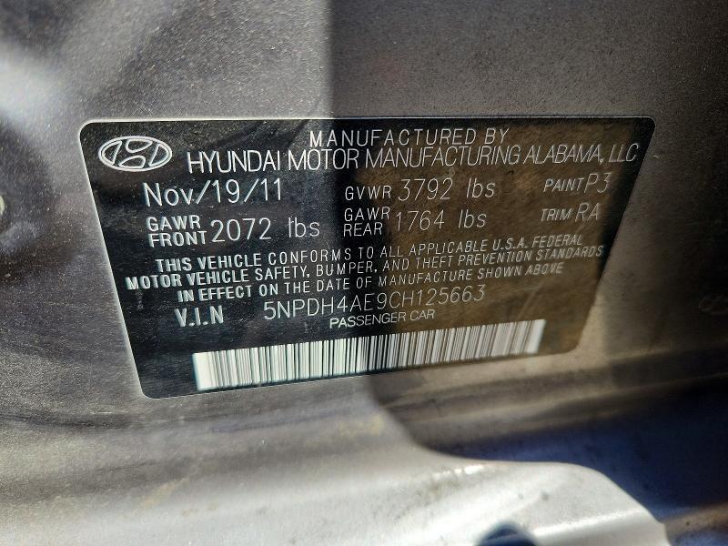 2012 HYUNDAI ELANTRA GLS — Фото 12 из 12