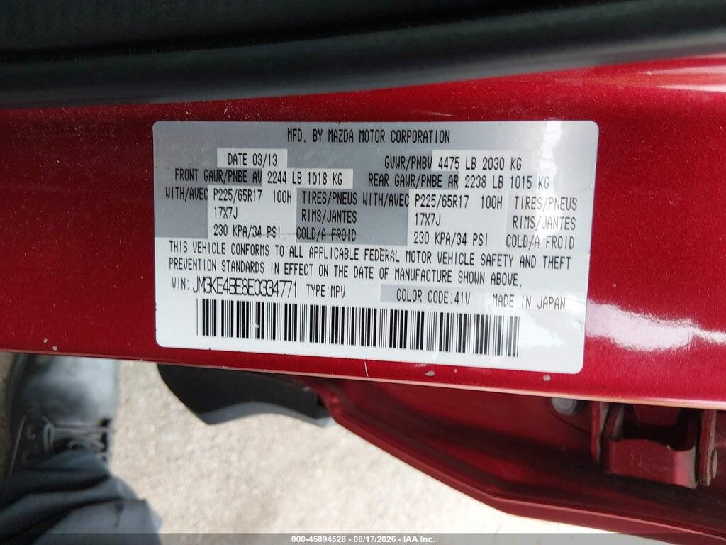 JM3KE4BE8E0334771 2014 MAZDA CX-5 photo no. 9