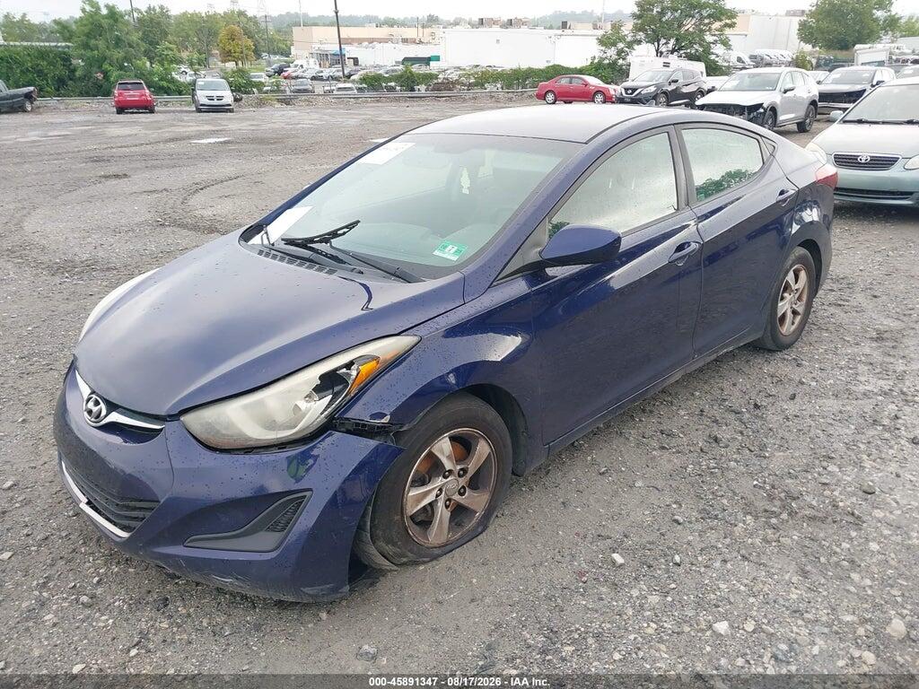 5NPDH4AE2EH537717 2014 HYUNDAI ELANTRA photo no. 2