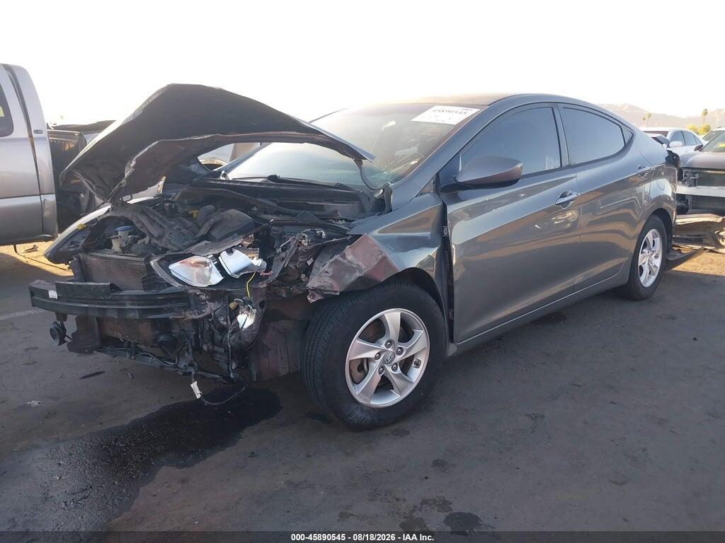 5NPDH4AE7EH449472 2014 HYUNDAI ELANTRA photo no. 2