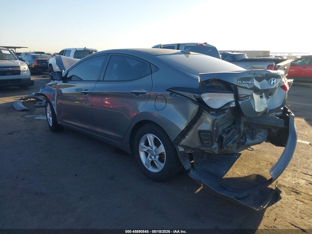 5NPDH4AE7EH449472 2014 HYUNDAI ELANTRA photo no. 3