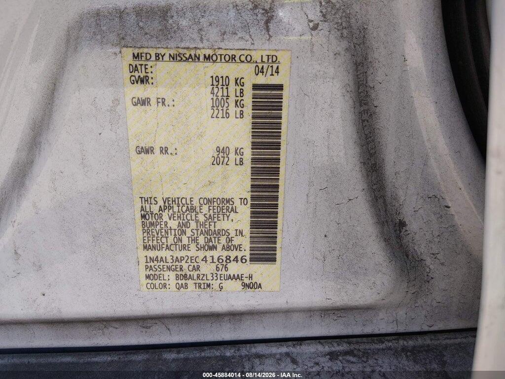 1N4AL3AP2EC416846 2014 NISSAN ALTIMA photo no. 9