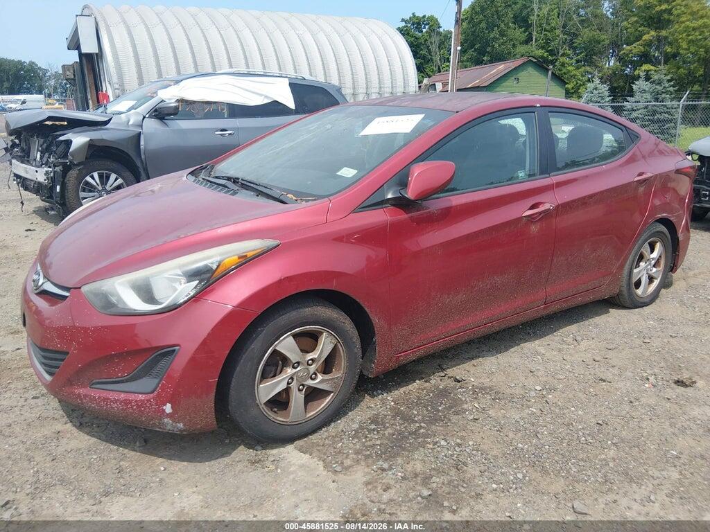 5NPDH4AE2EH511666 2014 HYUNDAI ELANTRA photo no. 2