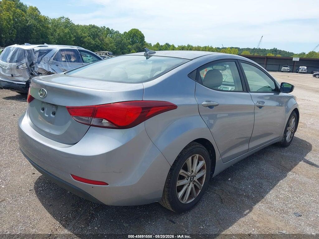 5NPDH4AE7GH680326 2016 HYUNDAI ELANTRA photo no. 4
