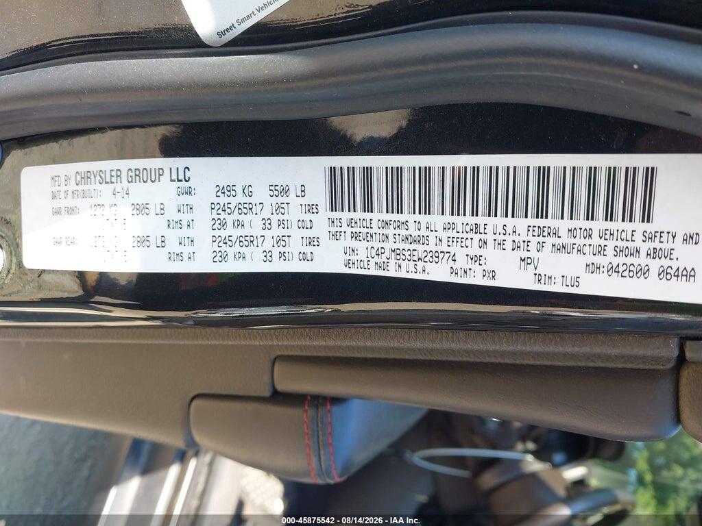 1C4PJMBS3EW239774 2014 JEEP CHEROKEE photo no. 9