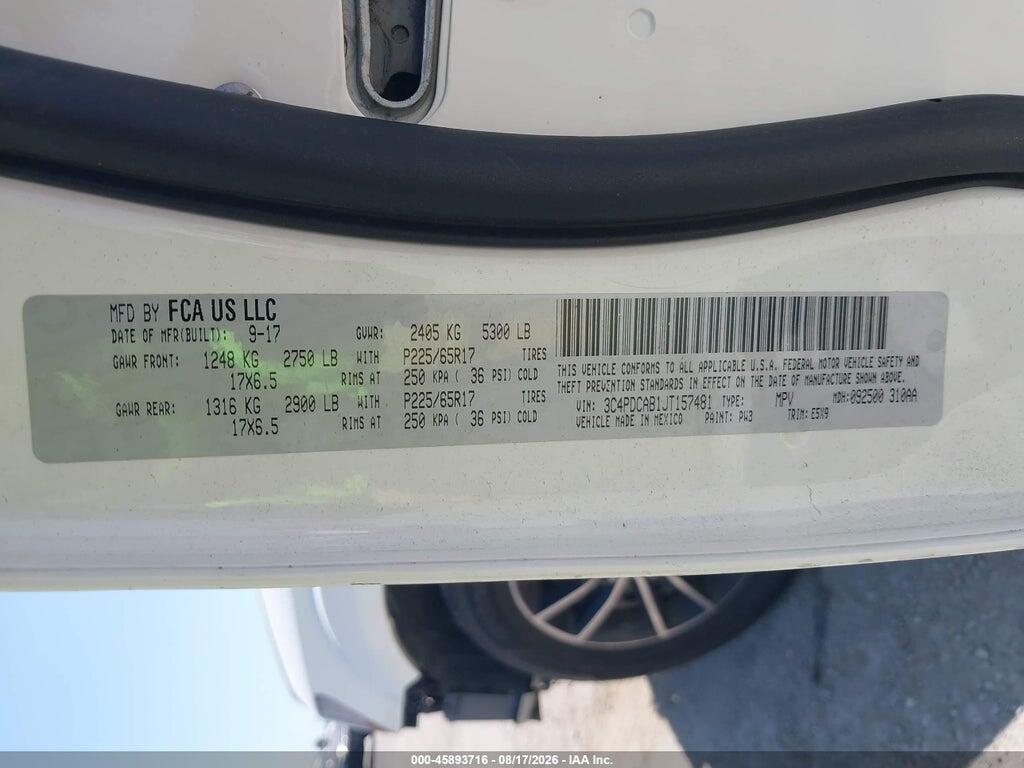 3C4PDCAB1JT157481 2018 DODGE JOURNEY photo no. 9
