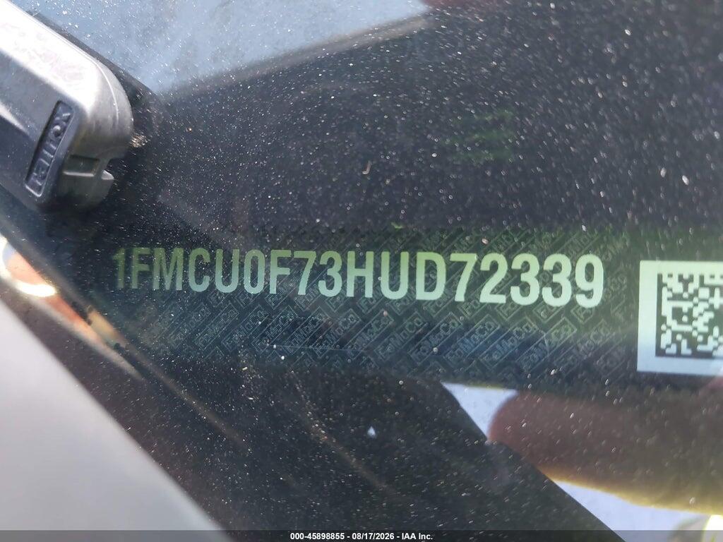 1FMCU0F73HUD72339 2017 FORD ESCAPE photo no. 9