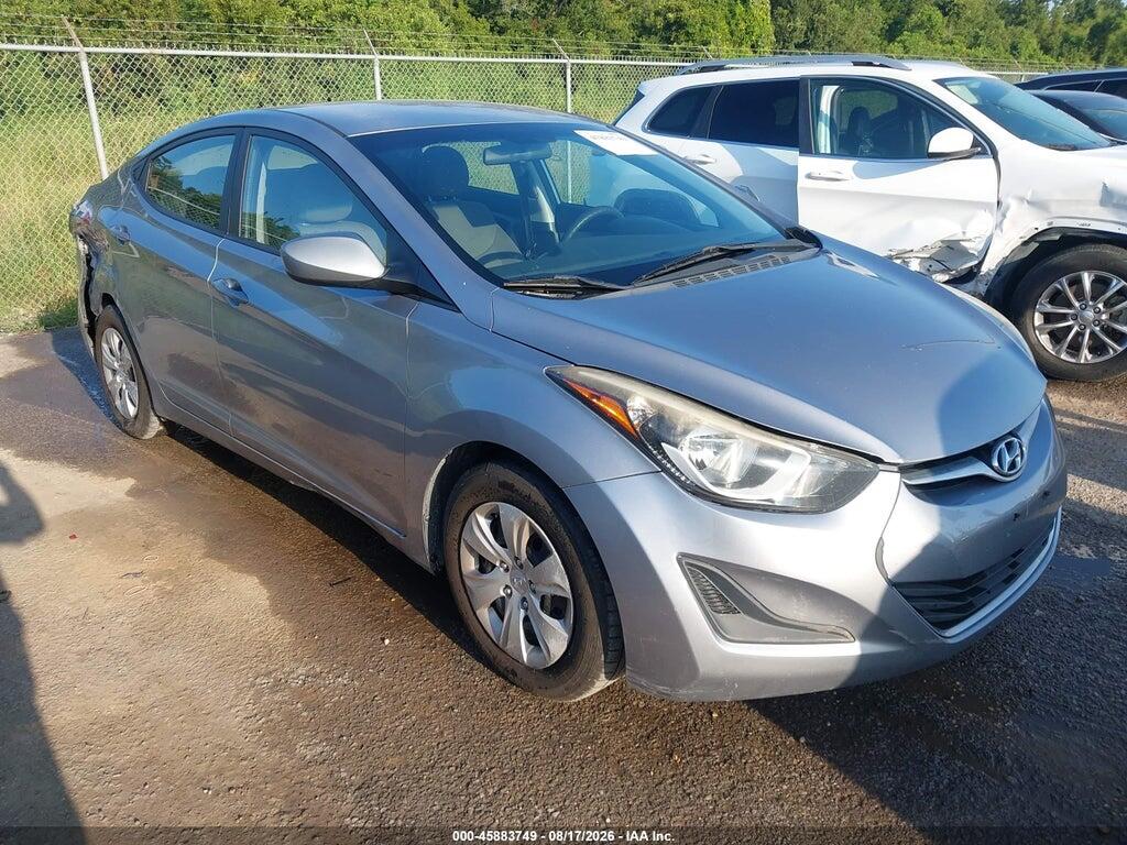 5NPDH4AEXGH755360 2016 HYUNDAI ELANTRA photo no. 1