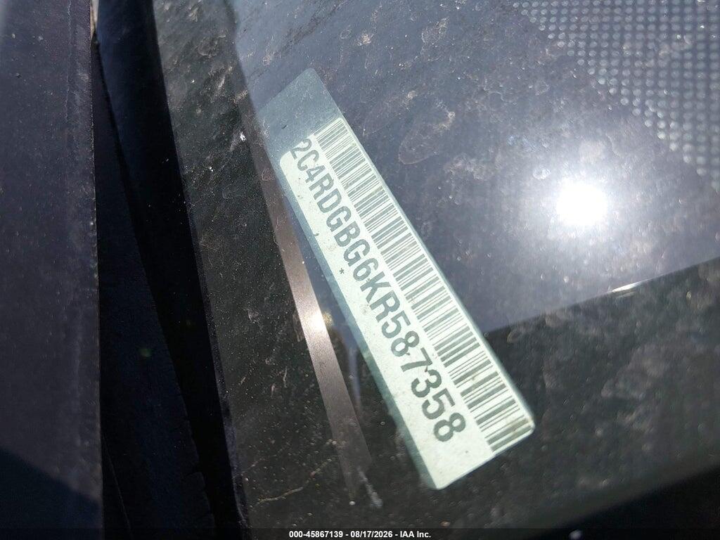2C4RDGBG6KR587358 2019 DODGE GRAND CARAVAN photo no. 9