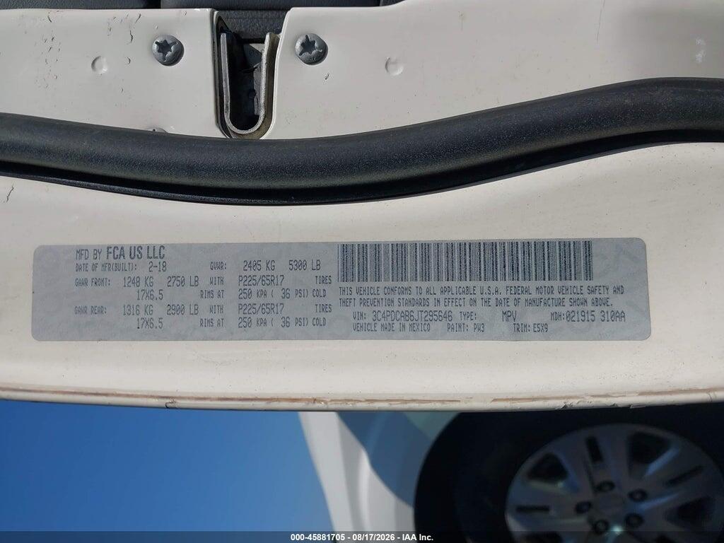 3C4PDCAB6JT295646 2018 DODGE JOURNEY photo no. 9