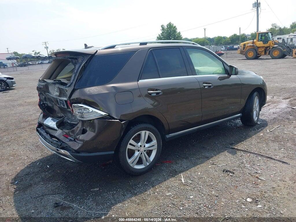 4JGDA5HB6FA532904 2015 MERCEDES-BENZ ML 350 photo no. 4