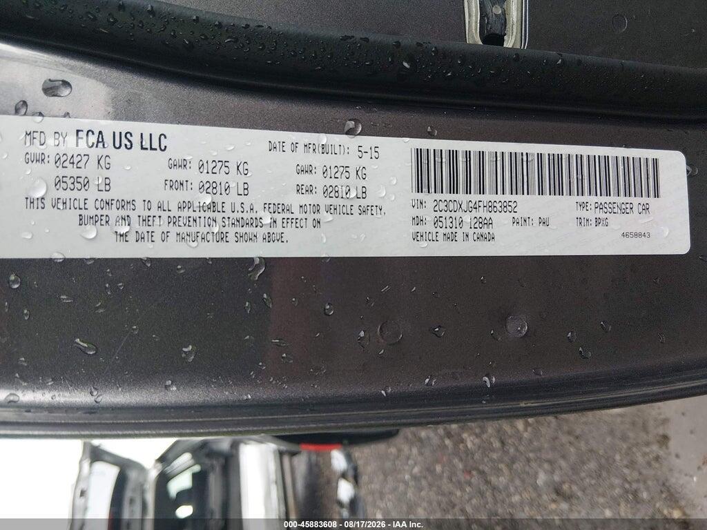 2C3CDXJG4FH863852 2015 DODGE CHARGER photo no. 9