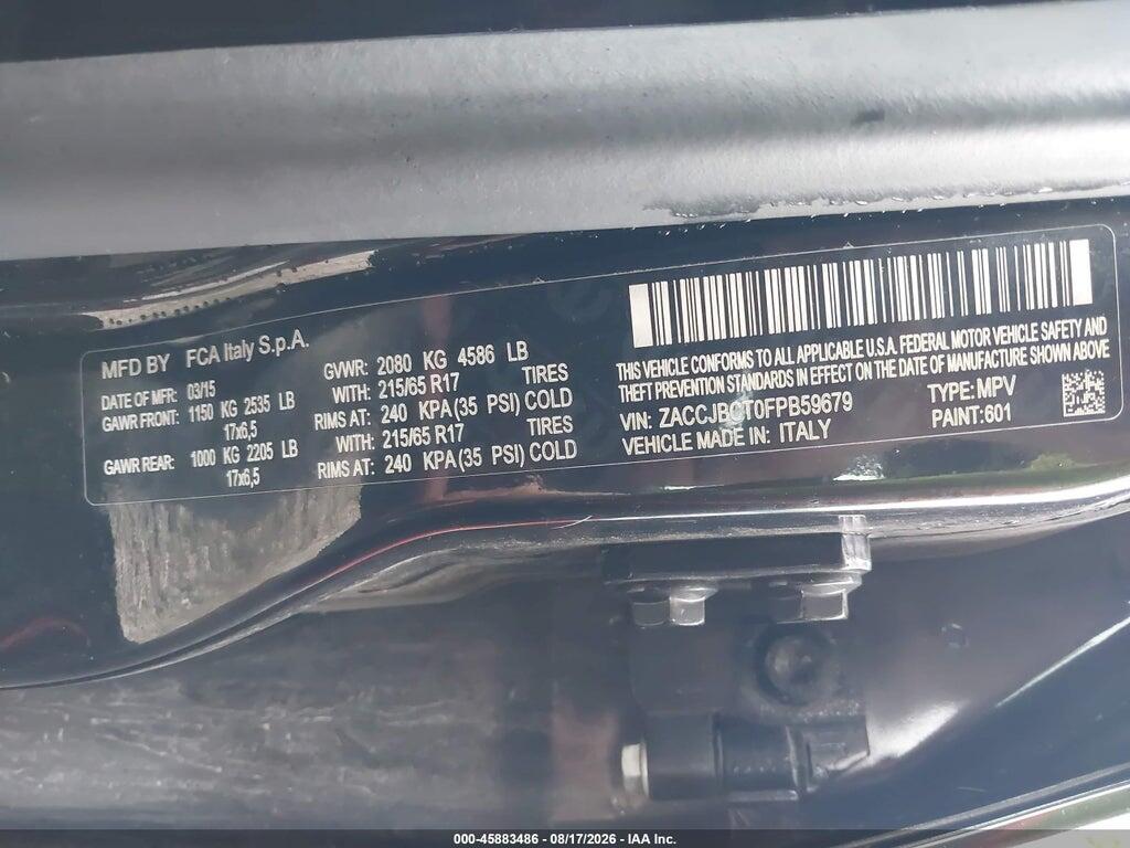 ZACCJBCT0FPB59679 2015 JEEP RENEGADE photo no. 9