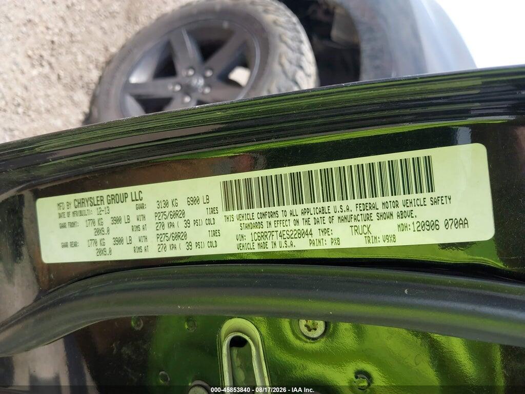 1C6RR7FT4ES228044 2014 RAM 1500 photo no. 9