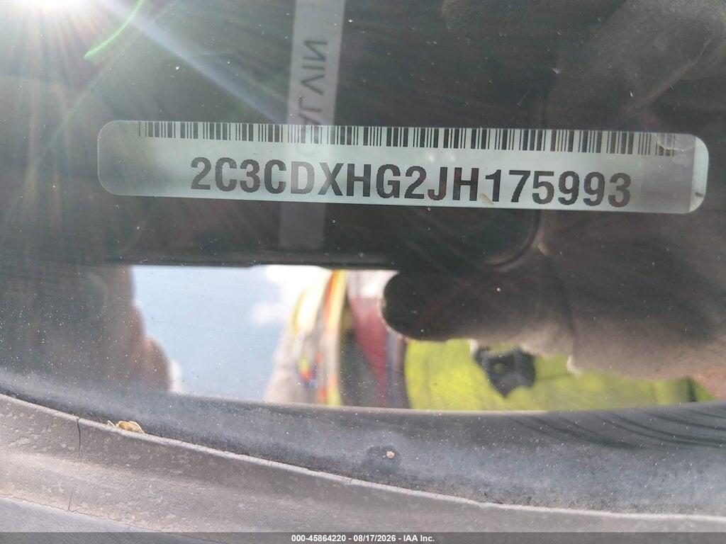 2C3CDXHG2JH175993 2018 DODGE CHARGER photo no. 9