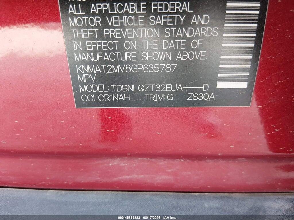 KNMAT2MV8GP635787 2016 NISSAN ROGUE photo no. 9