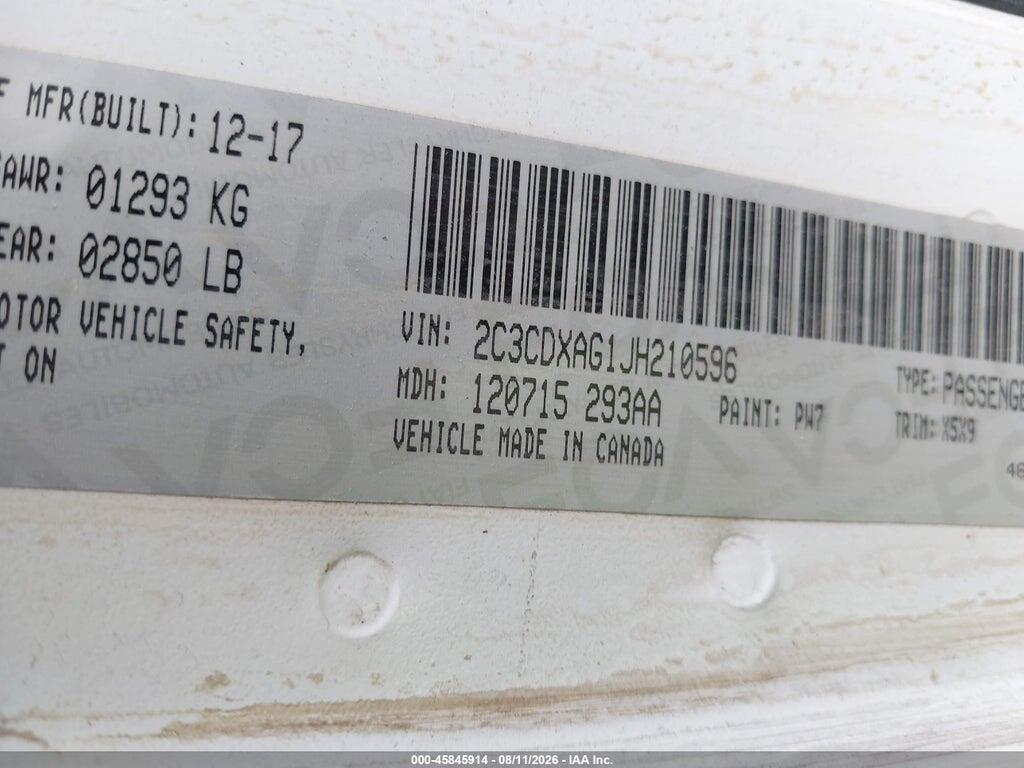 2C3CDXAG1JH210596 2018 DODGE CHARGER photo no. 9