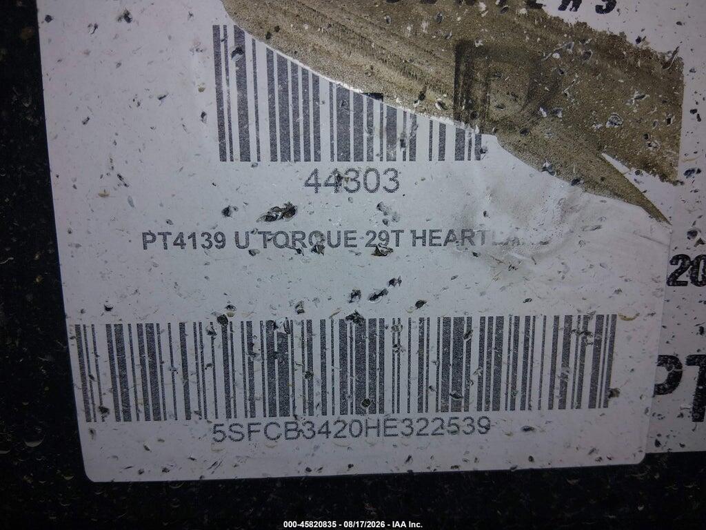 5SFCB3420HE322539 2017 HEARTLAND TORQUE EXTREME LIGHT photo no. 9