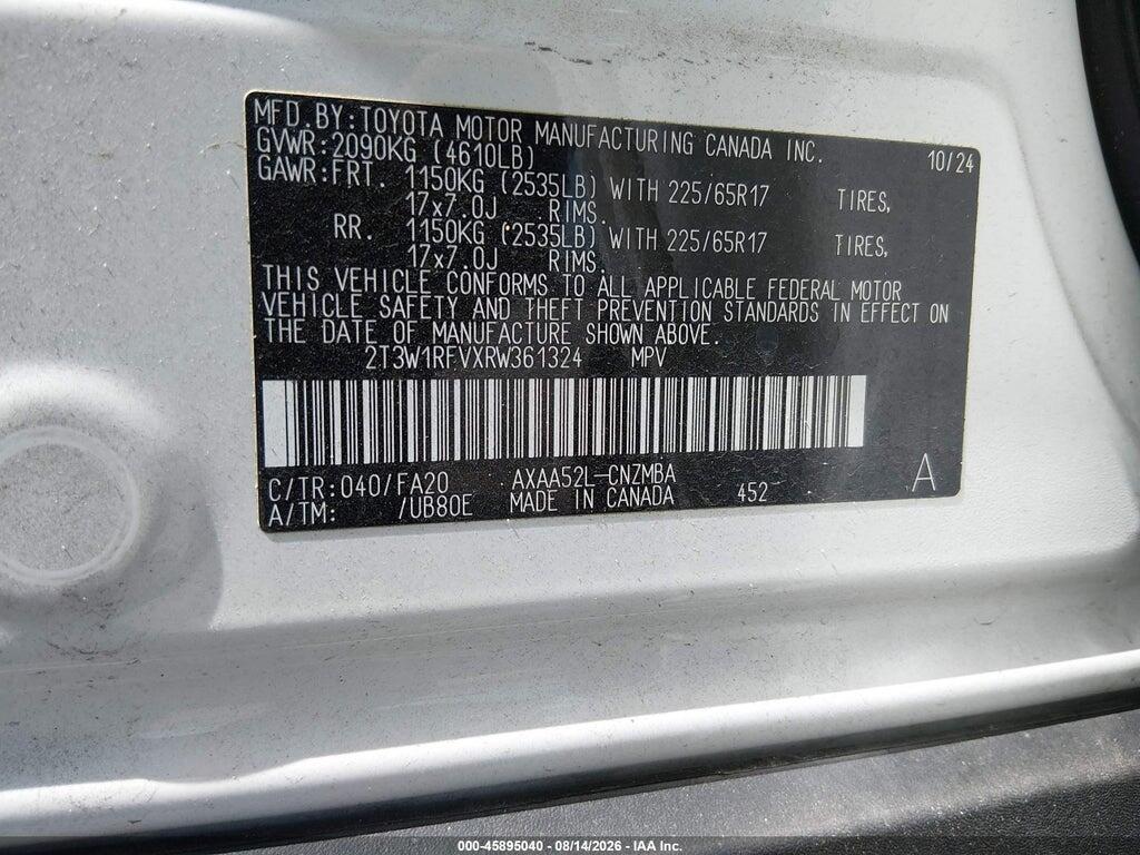 2T3W1RFVXRW361324 2024 TOYOTA RAV4 photo no. 9