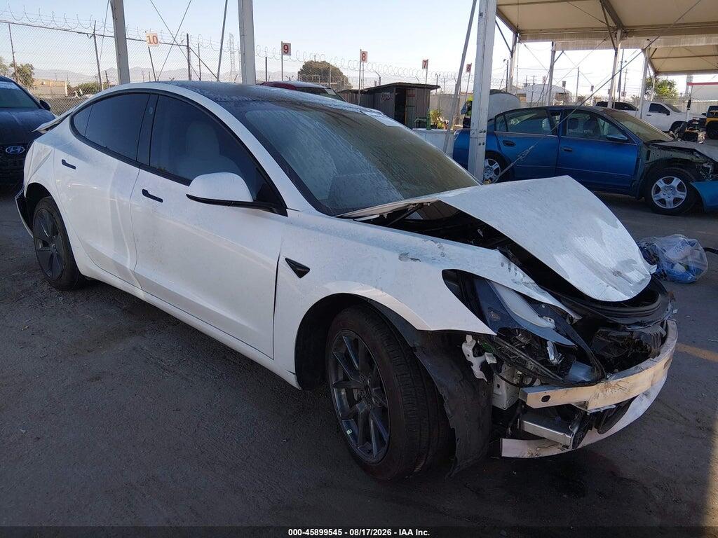 5YJ3E1EA4NF375243 2022 TESLA MODEL 3 photo no. 1