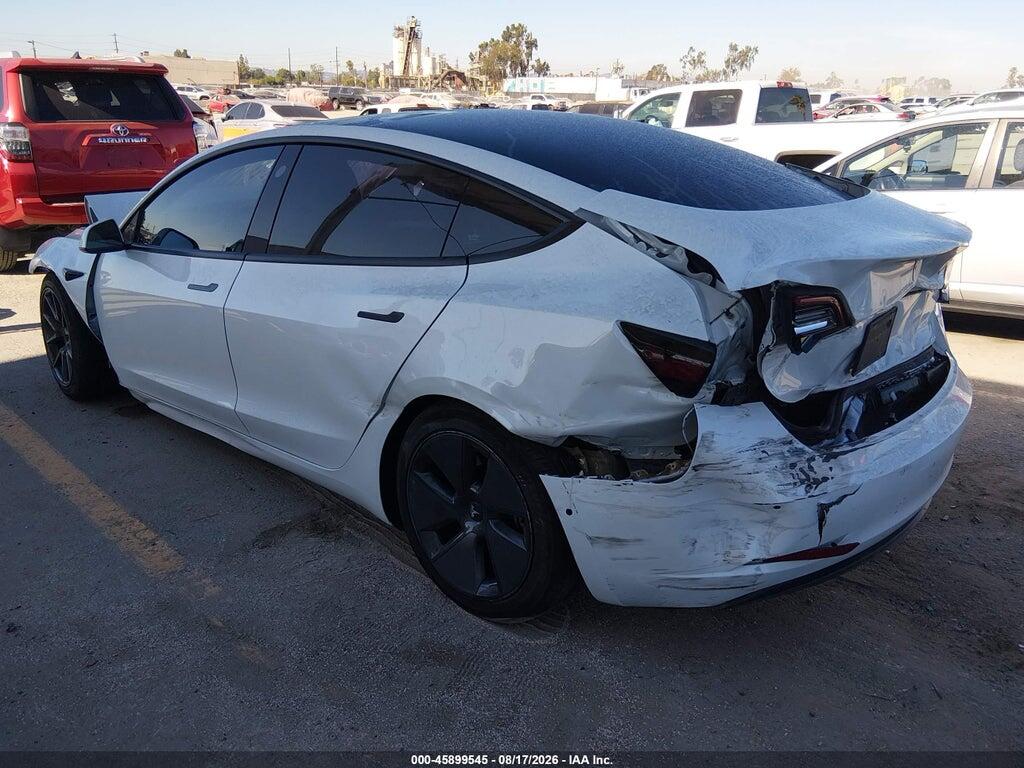 5YJ3E1EA4NF375243 2022 TESLA MODEL 3 photo no. 3
