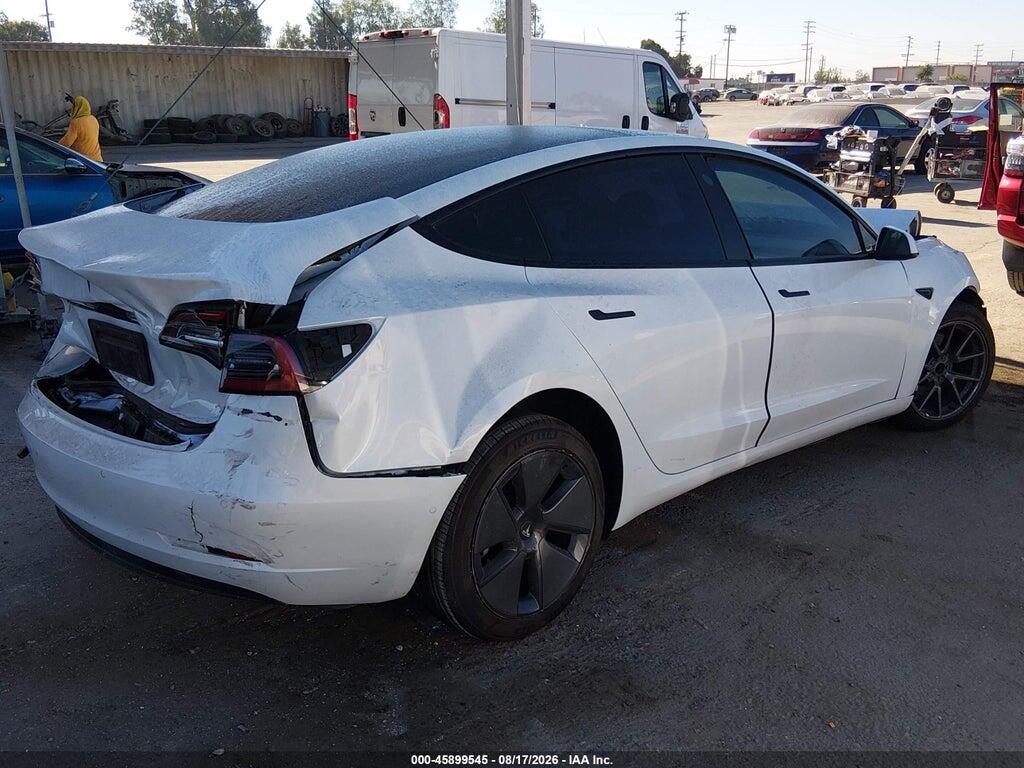 5YJ3E1EA4NF375243 2022 TESLA MODEL 3 photo no. 4
