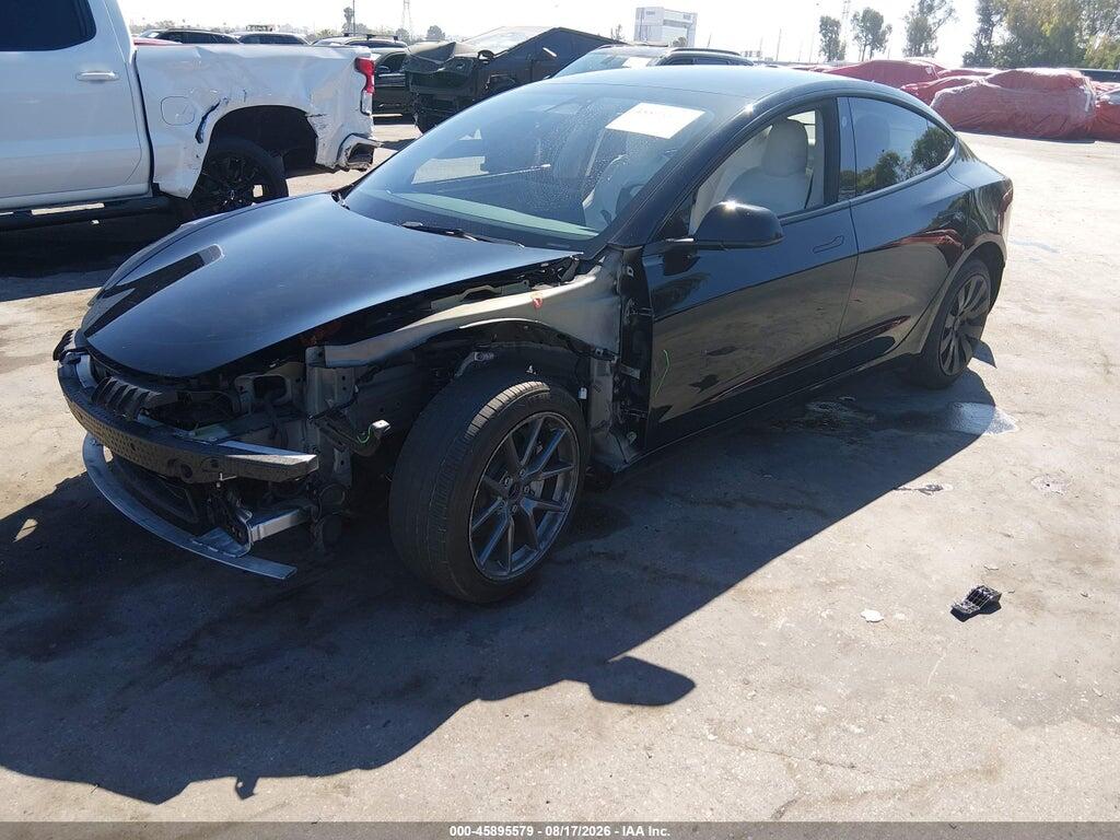 5YJ3E1EA2NF354259 2022 TESLA MODEL 3 photo no. 2