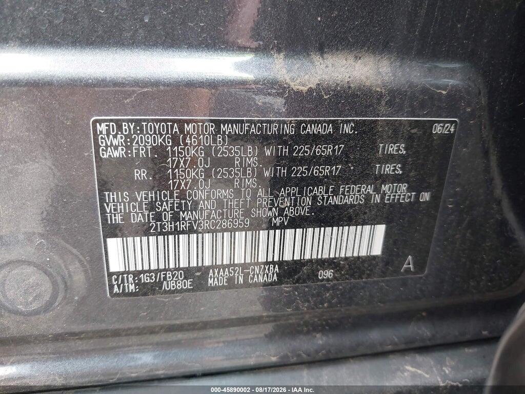 2T3H1RFV3RC286959 2024 TOYOTA RAV4 photo no. 9