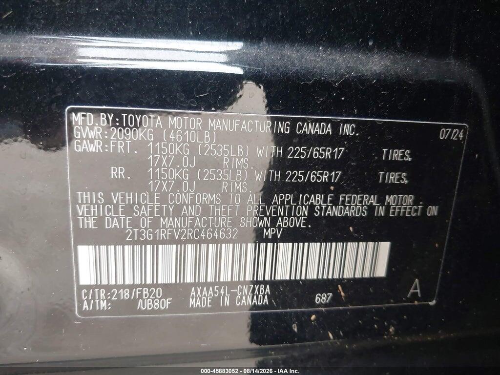 2T3G1RFV2RC464632 2024 TOYOTA RAV4 photo no. 9