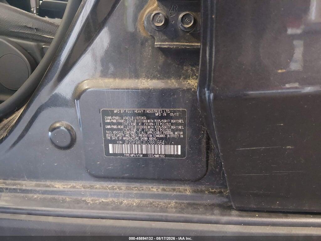 JF2GPAKCXD2881664 2013 SUBARU XV CROSSTREK photo no. 9
