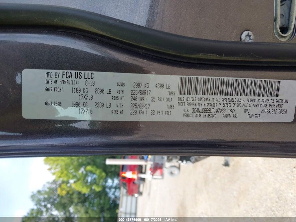 3C4NJDBB9LT107063 2020 JEEP COMPASS photo no. 9