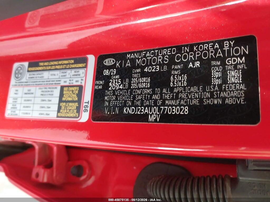 KNDJ23AU0L7703028 2020 KIA SOUL photo no. 9