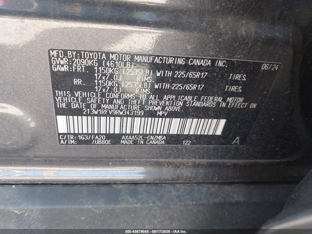 2T3W1RFV9RW343199 2024 TOYOTA RAV4 photo no. 9