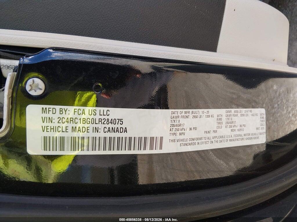2C4RC1BG0LR284075 2020 CHRYSLER PACIFICA photo no. 9