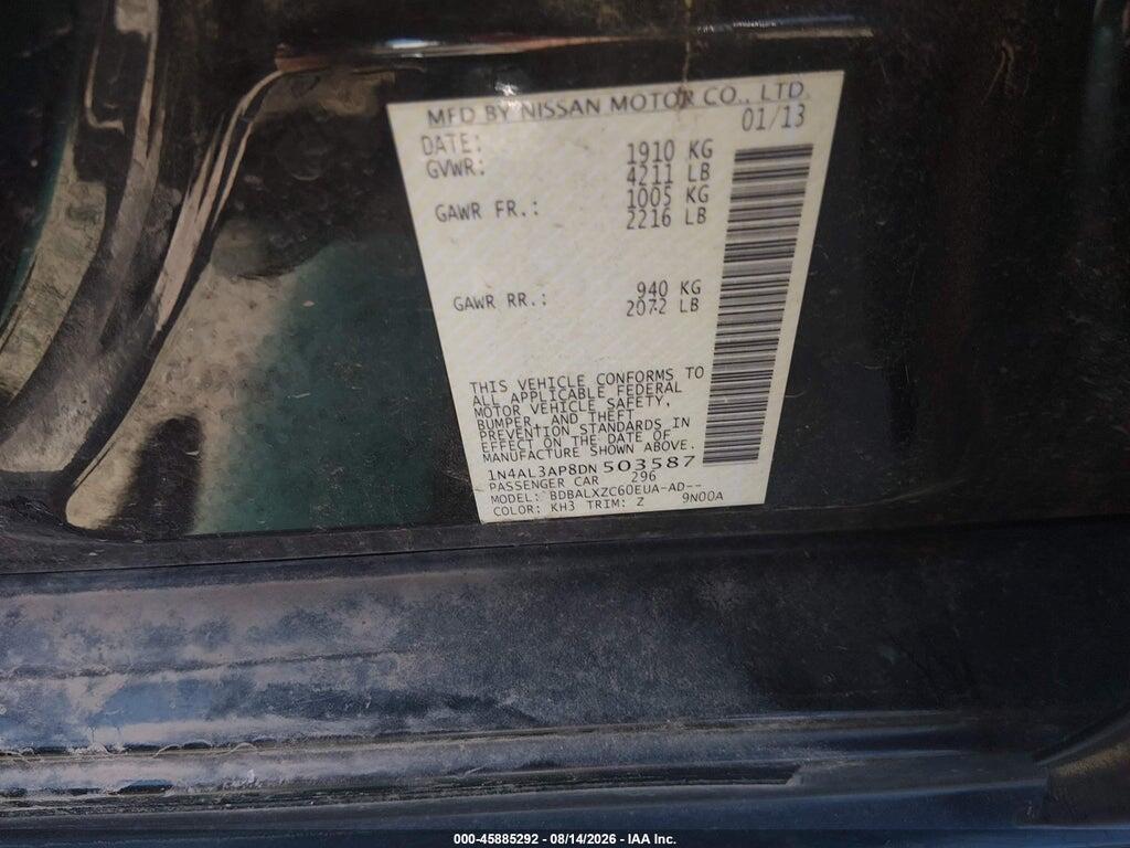 1N4AL3AP8DN503587 2013 NISSAN ALTIMA photo no. 9