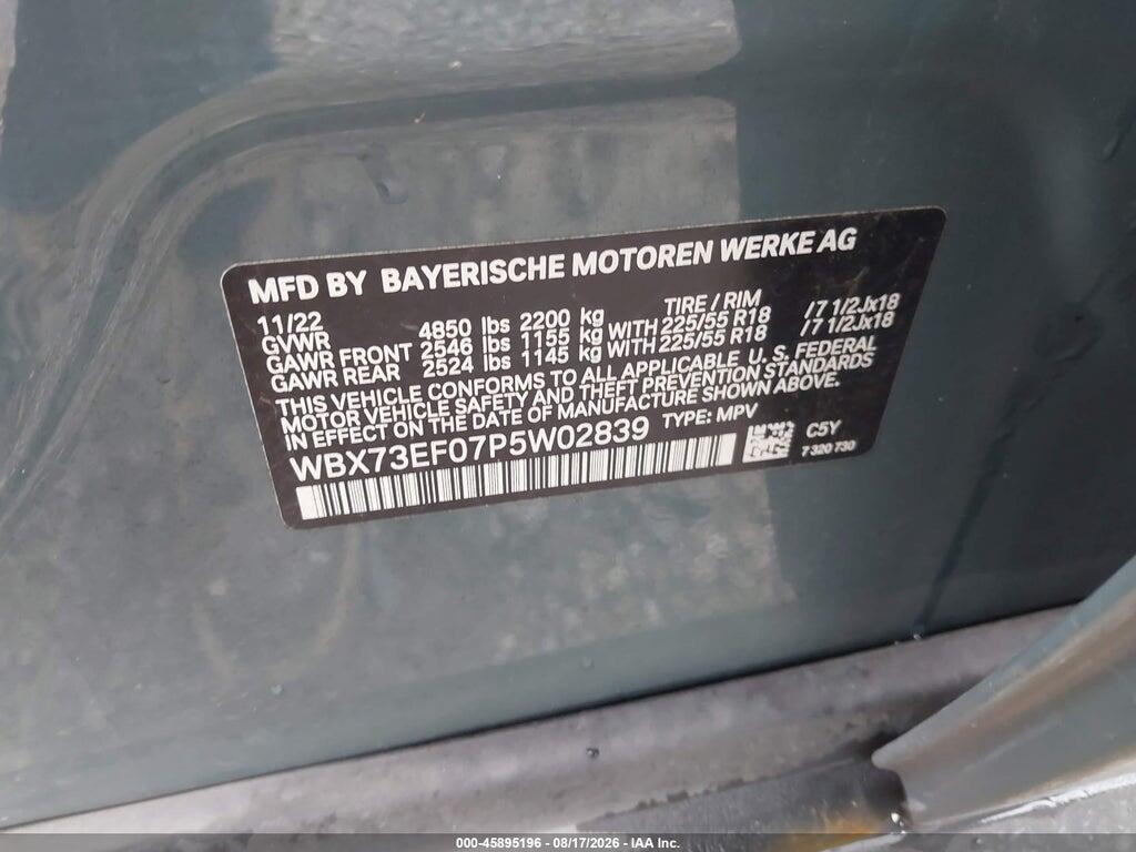 WBX73EF07P5W02839 2023 BMW X1 photo no. 9