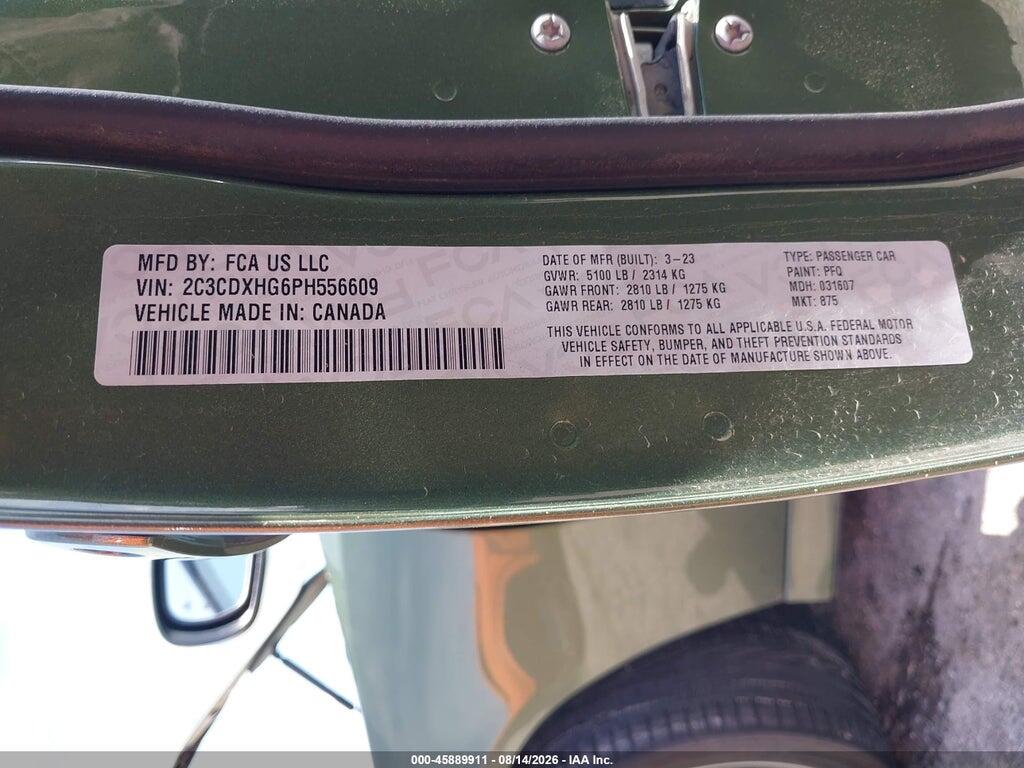 2C3CDXHG6PH556609 2023 DODGE CHARGER photo no. 9