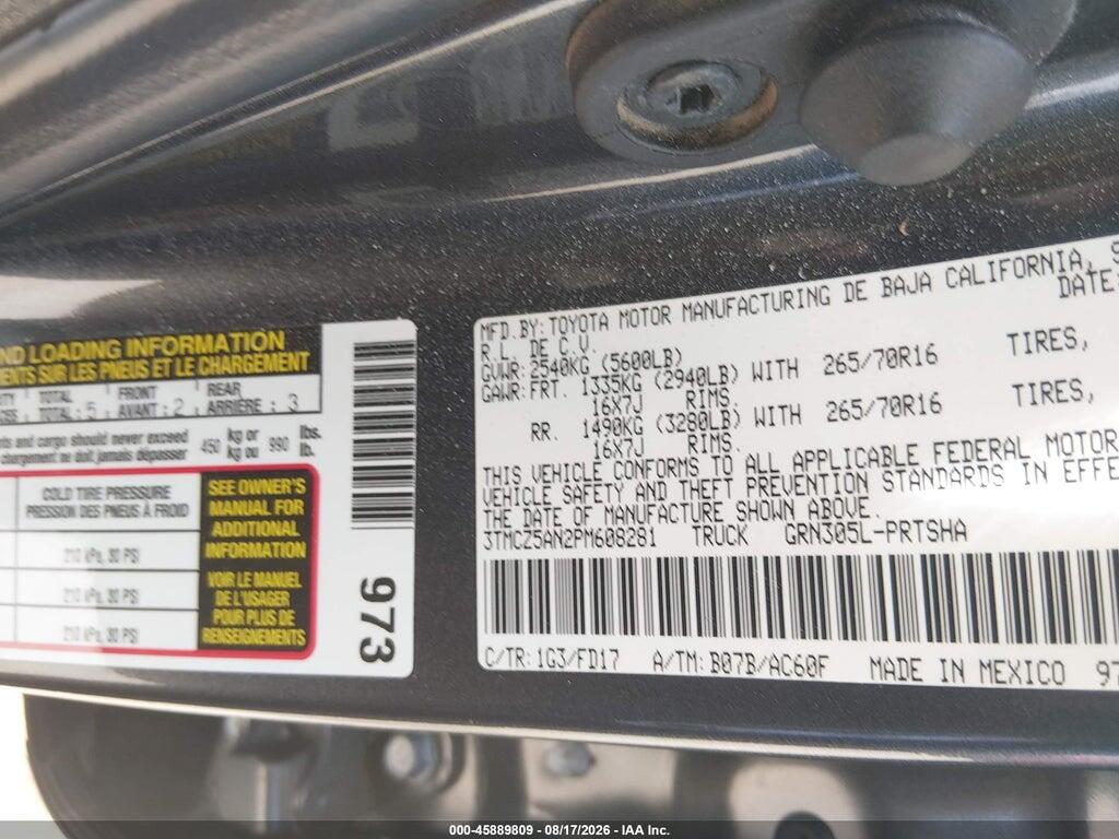 3TMCZ5AN2PM608281 2023 TOYOTA TACOMA photo no. 9