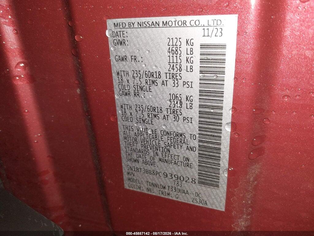 5N1BT3BB8PC939028 2023 NISSAN ROGUE photo no. 9