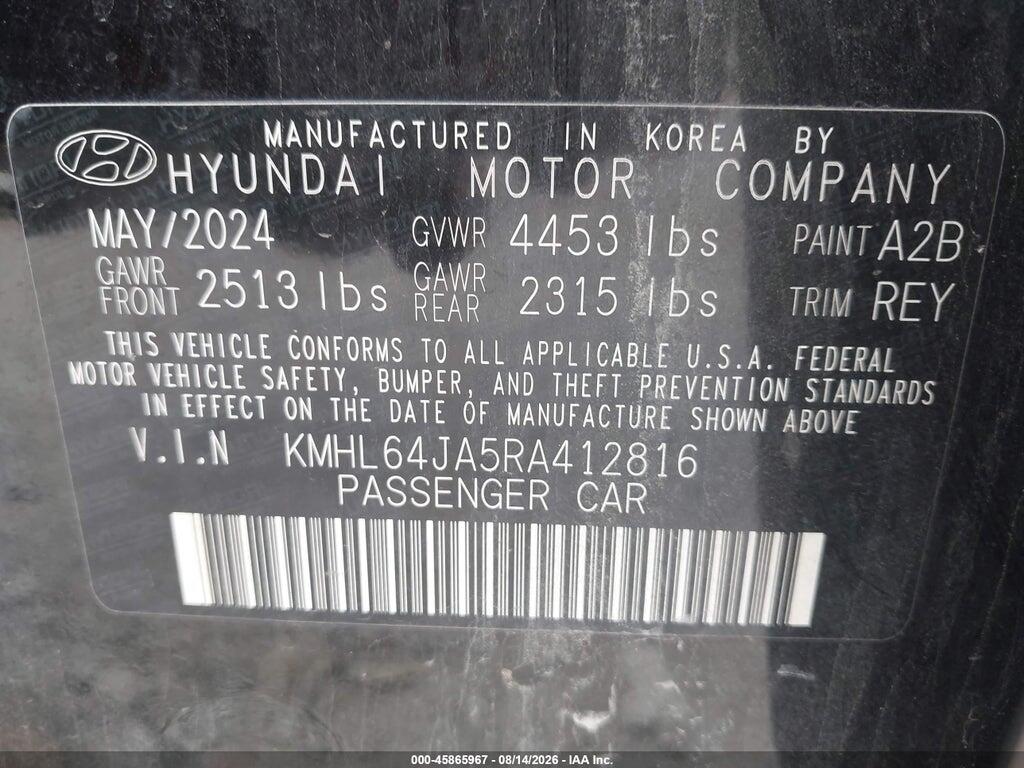 KMHL64JA5RA412816 2024 HYUNDAI SONATA photo no. 9