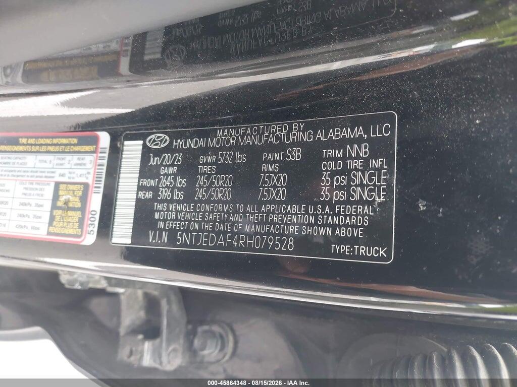5NTJEDAF4RH079528 2024 HYUNDAI SANTA CRUZ photo no. 9