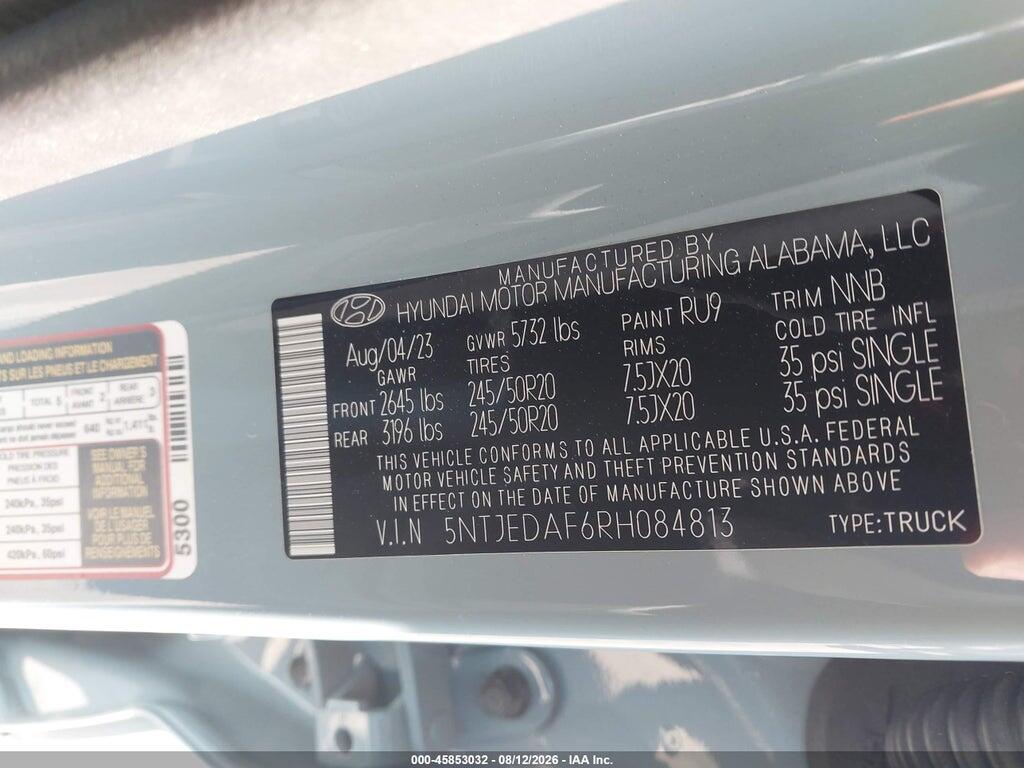 5NTJEDAF6RH084813 2024 HYUNDAI SANTA CRUZ photo no. 9