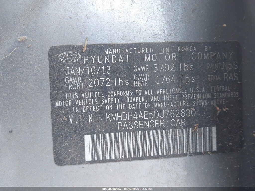 KMHDH4AE5DU762830 2013 HYUNDAI ELANTRA photo no. 9