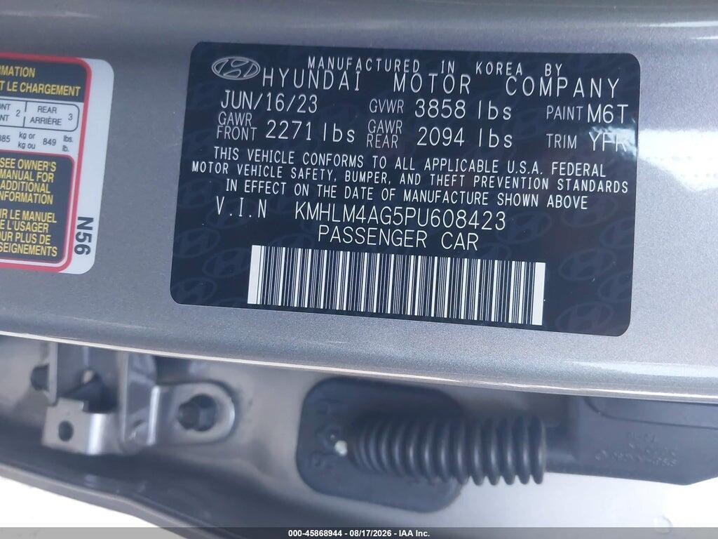KMHLM4AG5PU608423 2023 HYUNDAI ELANTRA photo no. 9