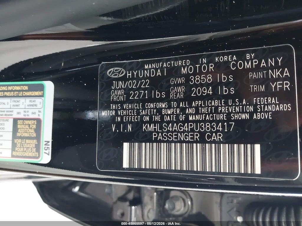 KMHLS4AG4PU383417 2023 HYUNDAI ELANTRA photo no. 9