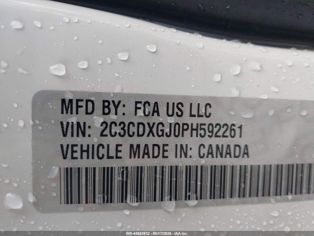 2C3CDXGJ0PH592261 2023 DODGE CHARGER photo no. 9