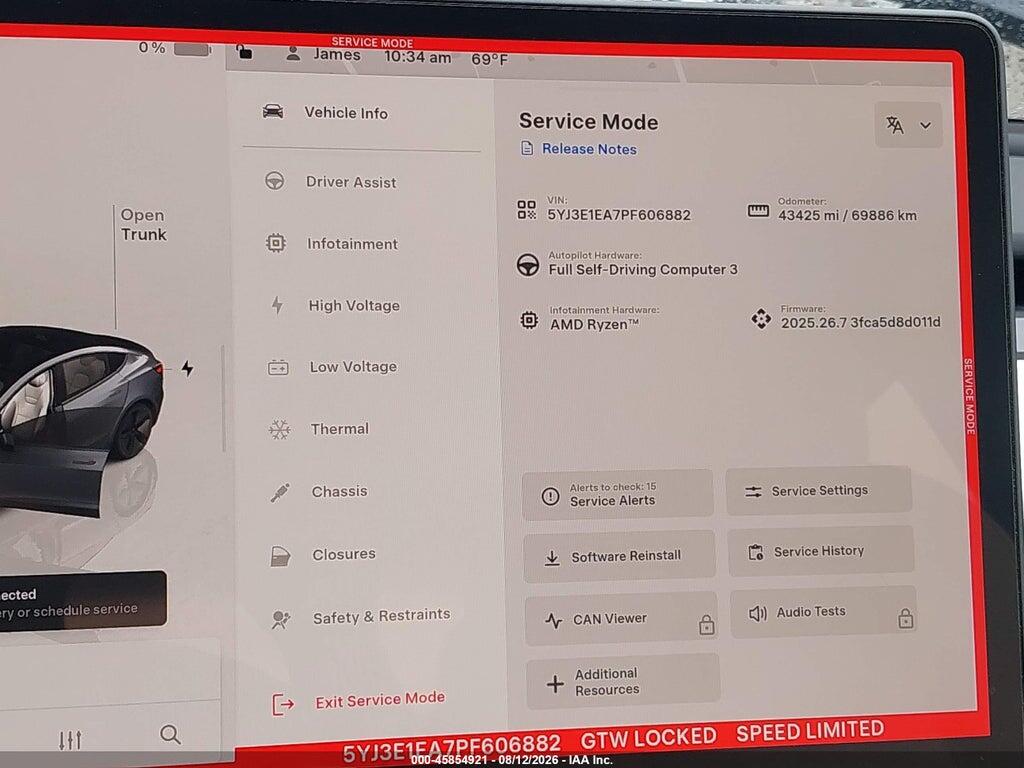 5YJ3E1EA7PF606882 2023 TESLA MODEL 3 photo no. 7